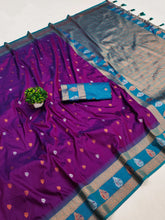 Dual Zari Weaving Designer Paithani Saree
